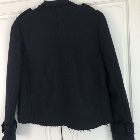 ZARA  Motorcycle Style wool jacket - Picture 4 of 7